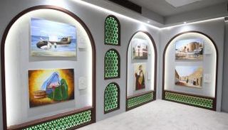 جانب من معرض الفنان السعودي عبد العزيز المبرزي