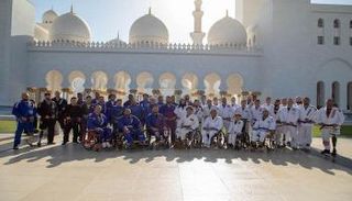 زيارة أبطال الجوجيتسو "أصحاب الهمم" لمسجد الشيخ زايد الكبير