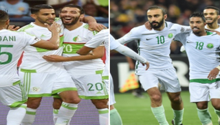 منتخب السعودية ومنتخب الجزائر