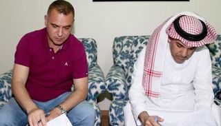 فتحي الجبال مع رئيس الأهلي السعودي
