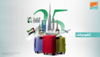 إنفوجراف.. أرقام مهمة بالدورة الـ25 لسوق السفر العربي في دبي