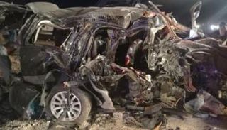 الحادث وقع عند تحويلة على الطريق الصحراوي بمنطقة سواقة جنوب عمان