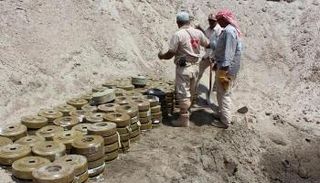 الجيش اليمني يتمكن من انتزاع 300 ألف لغم زرعتها مليشيا الحوثي