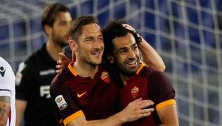 محمد صلاح وفرانشيسكو توتي