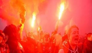 جمهور روما في مباراة ليفربول