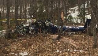 صورة لموقع تحطم الطائرة