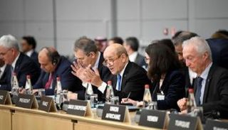 جانب من مؤتمر باريس لمكافحة تمويل الإرهاب