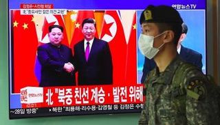 لقاء بين الرئيس الصيني وزعيم كوريا الشمالية - أرشيفية