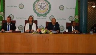 جانب من اجتماع اللجنة الرباعية الدولية حول ليبيا