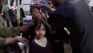 أطفال مدينة دوما السورية بعد الهجوم الكيماوي - أرشيفية