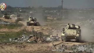 جانب من عمليات الجيش المصري في سيناء