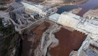 سد النهضة الإثيوبي خلال مراحل الإنشاء