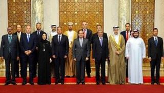 الرئيس المصري ووزراء الشباب والرياضة العرب