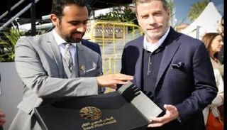 ترافولتا في الجناح السعودي