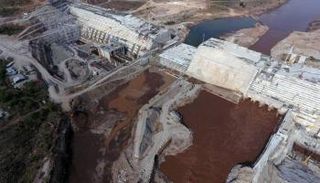 سد النهضة الإثيوبي خلال مراحل الإنشاء