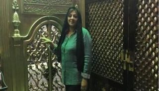 هالة صدقي في مسجد السيدة نفيسة