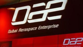 لوجو دبي لصناعة الطيران
