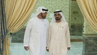  الشيخ محمد بن راشد آل مكتوم والشيخ محمد بن زايد آل نهيان