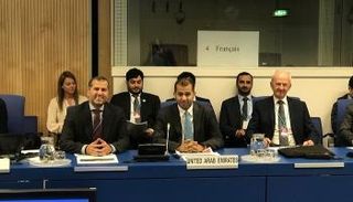 وفد الإمارات المشارك في الاجتماعات 