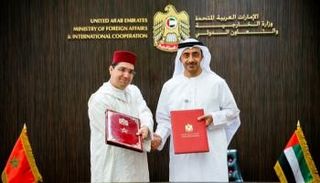 الشيخ عبدالله بن زايد ووزير الشؤون الخارجية المغربي ناصر بوريطة