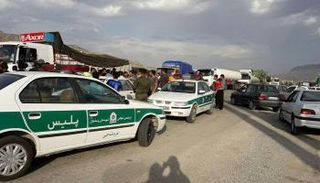 جانب من إضراب سائقي الشاحنات