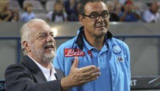 دي لورينتيس مع ماوريسيو ساري