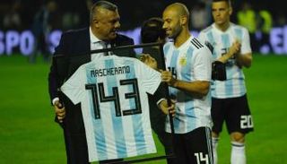 خافيير ماسكيرانو لاعب منتخب الأرجنتين