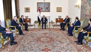 السيسي خلال لقائه الوفد الأمريكي