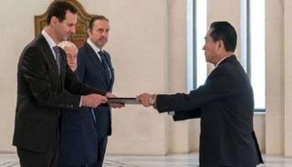 بشار الأسد يقبل أوراق اعتماد مون جونج نام سفيرا لكوريا الشمالية