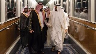 ولي العهد السعودي يستقبل الشيخ محمد بن زايد آل نهيان