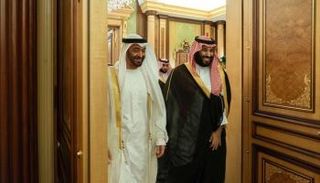 الشيخ محمد بن زايد آل نهيان و الأمير محمد بن سلمان 