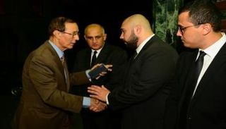 حمدي الكنيسي يقدم واجب العزاء في وفاة الإذاعي أحمد سعيد