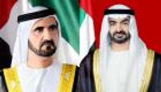 محمد بن راشد يستقبل محمد بن زايد في قصر زعبيل