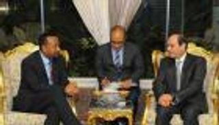السيسي يبحث مع رئيس وزراء إثيوبيا ملف سد النهضة