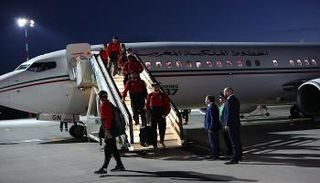 وصول بعثة المنتخب المغربي