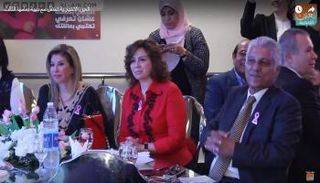 إلهام شاهين وهالة سرحان تحتفلان بعيد ميلاد مؤسسة بهية