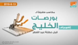 مكاسب طفيفة لبورصات الخليج قبل عطلة عيد الفطر