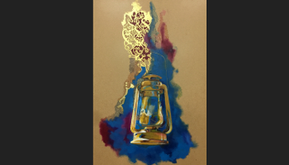 أحد الأعمال المشاركة بمعرض القطّارة الصيفي