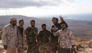 عناصر من الجيش الليبي في درنة