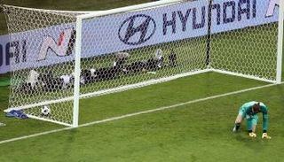 دي خيا بعد استقبال الهدف