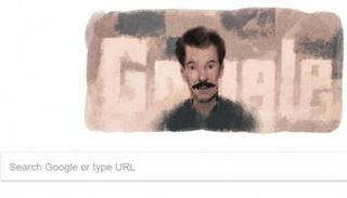 صورة محمد ايسياخم في صدر الصفحة الرئيسية لجوجل