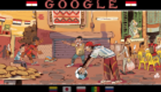 جوجل يحتفل بفعاليات كأس العالم