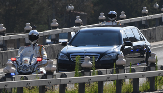 السيارة التي تقل كيم جونج أون في بكين