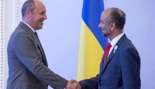 جانب من لقاء أندريه باروبي وأحمد بن محمد الجروان 