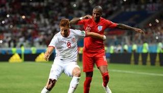 من مباراة تونس وإنجلترا