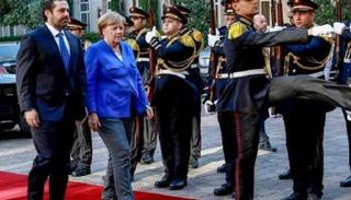 الحريري خلال استقباله ميركل في بيروت