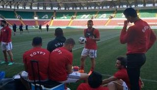 منتخب مصر يستعد لمواجهة السعودية