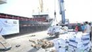 وصول سفينة مساعدات إماراتية لميناء كيسمايو لإغاثة الشعب الصومالي