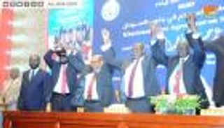 بالصور.. توقيع اتفاق إعلان مبادئ بين فرقاء جنوب السودان في الخرطوم