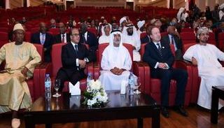 الشيخ نهيان بن مبارك آل نهيان خلال الحفل